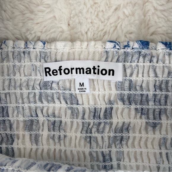 🌿|NWT| Reformation Gitane Linen Dress in Corsica - Picture 9 of 15